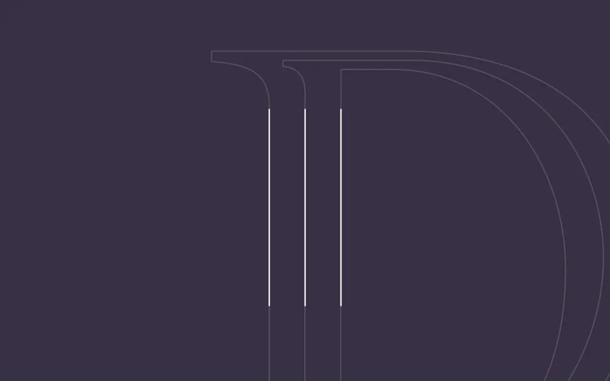 Logo reveal video showing the line system revealing into the full logo for Devonshires
